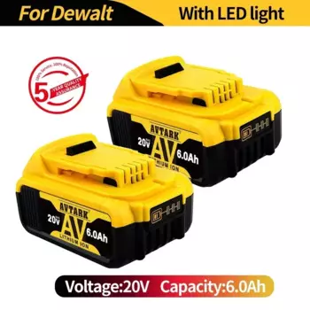 Новый аккумулятор 20 в 206 Ач для электроинструмента DeWalt DCB205 DCB DCB181 DCB182 DCB200 20 в 3A 5A 6A 18 в 20 в