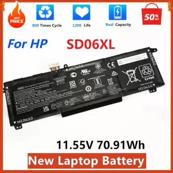 Новый аккумулятор для ноутбука SD06XL для ноутбука HP Omen 15 15-ek0000 OMEN серии 15-ek HSTNN-DB9U L84392-005 L84356-2C1 TPN-Q236/Q238 2020