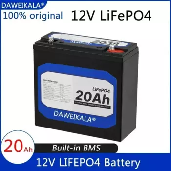 Новый аккумулятор LiFePo4 12 В, 20 Ач, литий-железо-фосфатный аккумулятор 12 В, 24 В, LiFePo4 для детских скутеров, лодочного двигателя, без налога