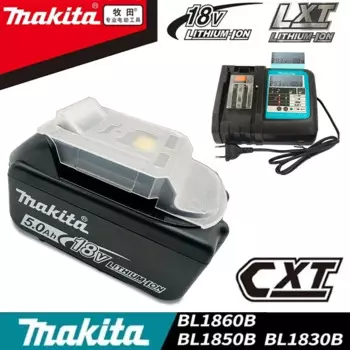 Новый аккумулятор Makita 18 в 6 Ач/5 Ач/3 Ач, для электроинструмента BL1830B BL1850B BL1850 BL1840 BL1860 BL1815, сменный литиевый аккумулятор