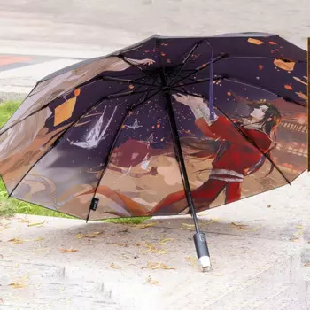 Новый автоматический зонт с благословением небеса, аниме Xie Lian Hua Cheng Rain Anti Uv, подарок для мальчика Tgcf Tian Guan Ci Fu