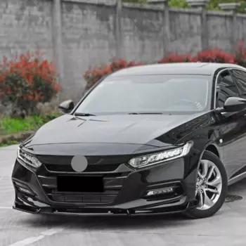 Новый! Автомобильный передний бампер, спойлер, сплиттер для Honda Accord 10-го поколения 2018 2019 2020 2021, ABS глянцевый черный тюнинг, комплект кузова