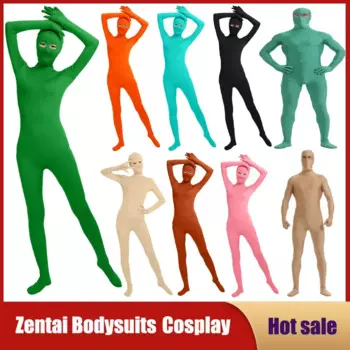 Новый детский костюм из лайкры для взрослых с открытым глазом, костюм Zentai на заказ, молния сзади, вторая кожа, облегающий комбинезон для косплея с длинными рукавами на Хэллоуин