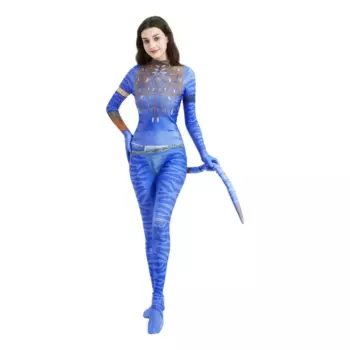 Новый дизайн Aar Neytiri Косплей комбинезон костюм спандекс Zentai боди Хэллоуин костюм Женская одежда для девочек