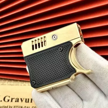 Новый дизайн, редкая латунь, креативная керосиновая зажигалка, страховая катапульта, полуавтоматический пистолет, индивидуальный подарок в стиле ретро