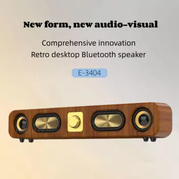 Новый древний деревянный динамик Bluetooth Портативный динамик Высокоточность Звуковая карта Домашние компьютеры Настольный беспроводный звук МЧ радиобусфон