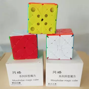 Новый FangShi Lim Morphidae волшебный куб головоломка Funs Lim morfo Deidamia Aureola Helenor Octavia Stickerless Cubos Magico детские игрушки