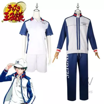 Новый косплей «Теннисный принц» Echizen Ryoma, спортивная одежда, молодежная командная форма, школьная форма, пальто, брюки, аниме-костюм