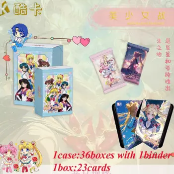 Новый Kuka Sailor Moon Коллекционные карты Аниме Персонаж Фэнтези Магия Ssp Sp ПВХ Решетка Красочные лазерные карты Игрушки Подарок на день рождения