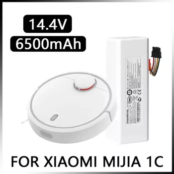 Новый литиевый аккумулятор 14,4 В, 6500 мА/ч, для робота-пылесоса Xiaomi Mijia, батарея 1C STYTJ01ZHM, сменные перезаряжаемые батареи
