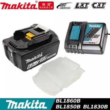 Новый литиевый аккумулятор Makita 18 в 6 Ач/5 Ач/3 Ач Электроинструмент BL1830B BL1850B BL1850 BL1840 BL1860 BL1815, сменный литий-ионный аккумулятор