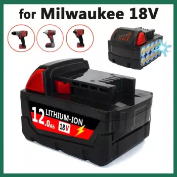 Новый литий-ионный аккумулятор 18 в для Milwaukee M18 M18B6 18 в XC 12 Ач 9 Ач 6 Ач 48-11-1860 48-11-1852 48-11-1850
