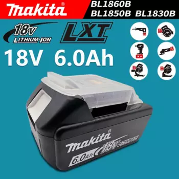 Новый литий-ионный аккумулятор Makita 18 в 6,0 Ач/5,0 Ач/3,0 Ач, для электроинструмента DGA404 DTW700 DHP487 DTD1173, сменный литий-ионный аккумулятор