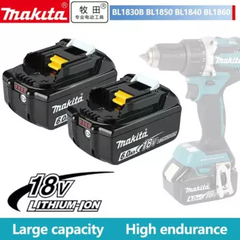 Новый литий-ионный аккумулятор Makita 18 в, для электроинструмента BL1860,BL1850,BL1850B,BL1840,BL1840B, сменный аккумулятор 6 Ач