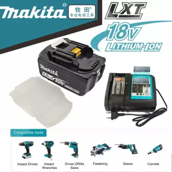 Новый литий-ионный аккумулятор Makita 18 в 6 Ач/5 Ач/3 Ач, для электроинструмента BL1830B BL1850B BL1850 BL1840 BL1860, сменный литиевый аккумулятор