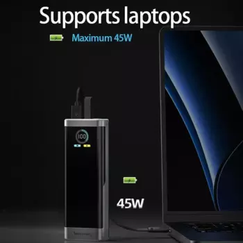 Новый мобильный блок питания 20000 мАч с цифровым дисплеем PD45W, двусторонняя портативная камера для ноутбука с супербыстрой зарядкой