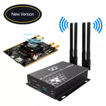 Новый модуль M.2 NGFF 4G/5G для USB 3,0 адаптер M2 Wi-Fi беспроводная плата преобразователя карты с 4 антеннами охлаждающий вентилятор слот для SIM-карты