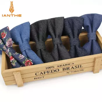 Новый Мужской винтажный однотонный хлопковый галстук-бабочка Ianthe, свадебный костюм, галстук-бабочка для мужчин, модный галстук-бабочка
