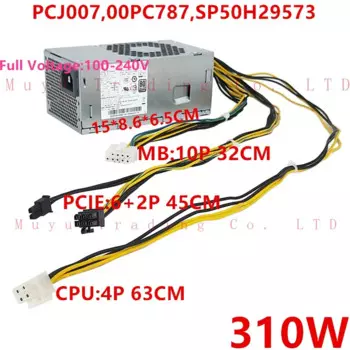 Новый оригинальный блок питания для Lenovo TFX M310 410 610 710 90 h3060 5060 510 b415 10pin 310 Вт блок питания pcj007 00pc787 sp50h29573