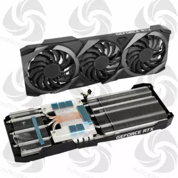 Новый оригинальный радиатор для видеокарты MSI RTX 3060 3060 Ti Ventus 3X RTX3060 RTX3060Ti, Охлаждающий радиатор для видеокарты
