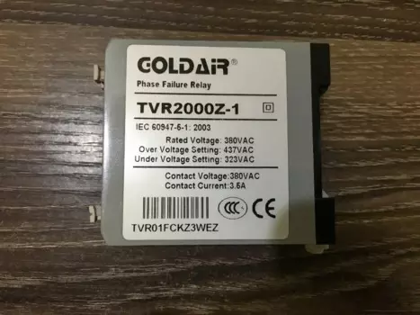 Новый оригинальный TVR2000Z-1 реле контроля последовательности фаз Золотая защита фаз разрыва воздуха Защита от перенапряжения