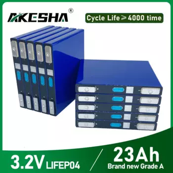 Новый Перезаряжаемый Аккумулятор Lifepo4 3,2 в 23 Ач 25 Ач, подходит для солнечных фонарей, автомобильный стартер «сделай сам», источник питания с глубоким циклом 4000 раз