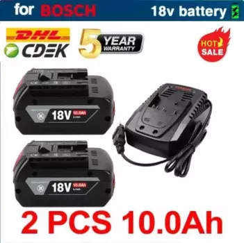Новый перезаряжаемый литий-ионный аккумулятор 18v1 0ah для электроинструмента Bosch, резервный портативный запасной аккумулятор 10000 мАч для управления батареей