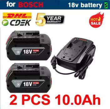 Новый перезаряжаемый литий-ионный аккумулятор 18v1 0ah для электроинструмента Bosch, резервный портативный запасной аккумулятор 10000 мАч для управления батареей