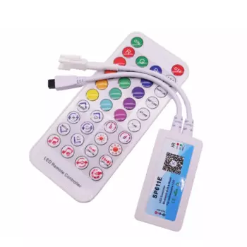 Новый RGB смарт-музыкальный Bluetooth смарт-контроллер SP611E для WS2812B SK6812 WS2811 адресная Светодиодная лента RGB