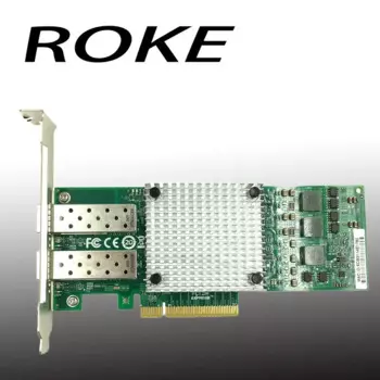 Новый сетевой адаптер BCM57810S 10 ГБ с двумя портами SFP + PCIe x8 Ethernet-конвертером OEM
