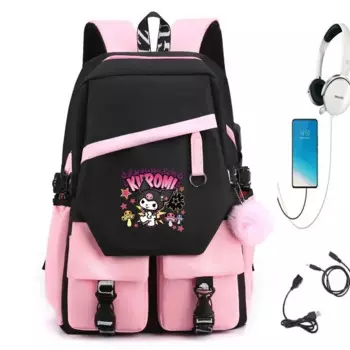 Новый школьный ранец Sanrio Clow M для студентов, повседневный непромокаемый водонепроницаемый вместительный рюкзак с мультипликационным рисунком