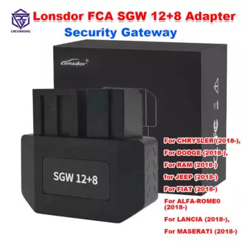 Новый специальный адаптер Lonsdor FCA SGW 12 + 8 для ворот безопасности для Chrysler /Dodge /Jeep /RAM /FIAT /MASERATI 2018 + работает с K518