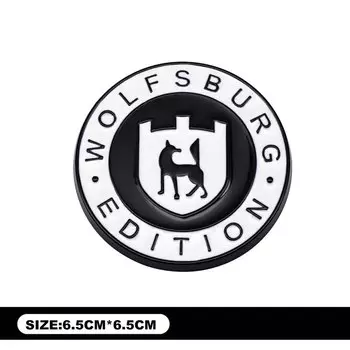Новый Стайлинг WOLFSBURG EDITION Эмблема Металлическая наклейка Автомобильная решетка Значок Наклейка для VW Tiguan GTI Golf R Touareg Beetle Passat TDI