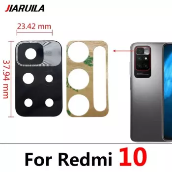 Новый стеклянный объектив задней камеры для Xiaomi Redmi 10 10A 10C запасные части