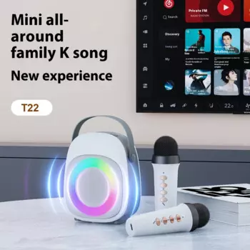 Новый T22 Smart K Song Sound Box Портативные уличные колонки для вечеринок Беспроводной Bluetooth Караоке Мини-динамик для взрослых Дети Пение