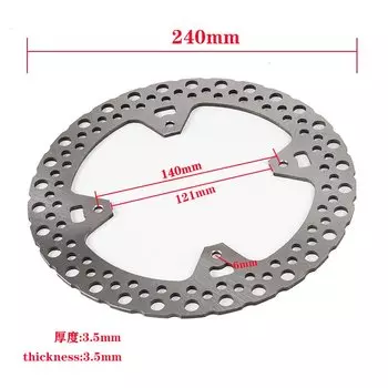 Новый тормозной диск мотоцикла 240 мм, ретро-роторный диск для HONDA CR 125 CRF 250 CRF 450 E R X 2002-2008, передний и задний тормозной диск