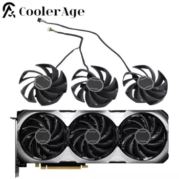 Новый вентилятор для видеокарты MSI GeForce RTX 4060 Ti 4060 VENTUS 3X, 87 мм, PLD09210S12HH RTX4060 RTX4060Ti, охлаждающий вентилятор для видеокарты