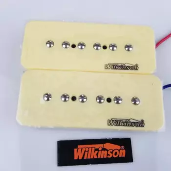 Новый Wilkinson WO90 1 комплект, 2 шт., кремовое мыло P90, одна катушка, гриф и бридж, звукосниматели для хамбакера для электрогитары
