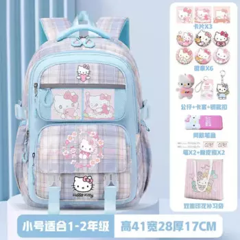 Новый вместительный школьный рюкзак Sanrio Hello Kitty для девочек, детский рюкзак