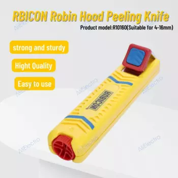 Нож для чистки RBICON Robin Hood R10160, плоскогубцы для зачистки кабеля, электрика PiQi для снятия лески