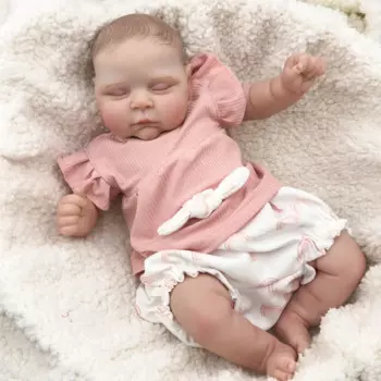 NPK 50 см персиковая кукла Reborn Baby с мягким телом и 3D-кожей, многослойная картина с ручным рисунком, кукла Touch с волосами