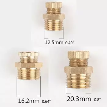 Сливной кран для компрессора JKKDKH латунный 1/4" 3/8"