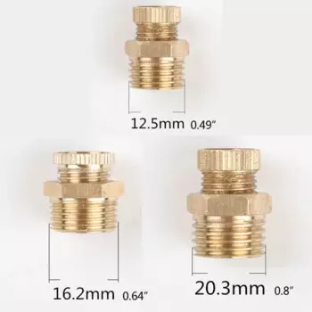 Сливной кран для компрессора JKKDKH латунный 1/4" 3/8"