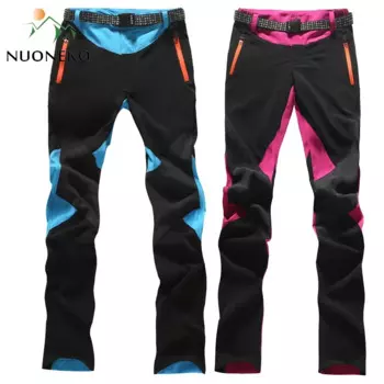 NUONEKO новые эластичные быстросохнущие походные брюки женские тонкие лоскутные спортивные уличные альпинистские треккинговые водонепроницаемые летние брюки PN05