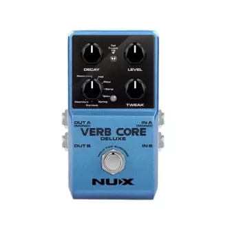 NUX VERB CORE DELUXE ревербераторная педаль с 8 различными типами, включая комнату, холл, тарелку, влажность, прокладку, пружину, три вербы и модель