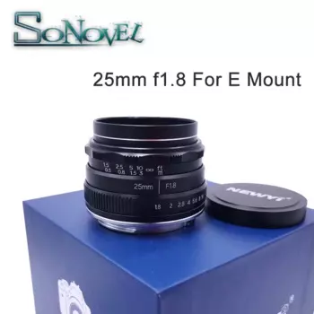 Объектив MF Prime 25 мм F1.8 с ручной фокусировкой, для крепления Sony E Nex-5T, Nex-F3, Nex-6, Nex-7, Nex-5R, A3500, A6300, A6100, A5100, A6500, A6600