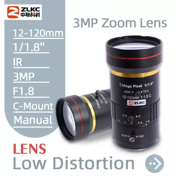 Объектив ZLKC VM12120MPC 3Мп 12-120мм для IP-камер