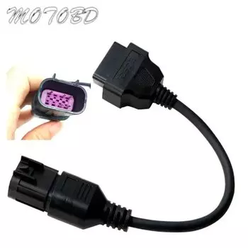 OBD2 16Pin к 8 Pin диагностический адаптер для Polaris ATV Рогатка RZR мотоциклетный соединительный кабель