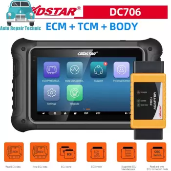 Obd-кабель и usb-кабель OBDSTAR DC706, инструмент ECU, полная версия для автомобилей и мотоциклов, ECM, TCM, BODY & Clone от OBD или скамьи