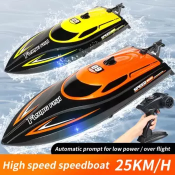 Обновленная гоночная лодка 2,4G RC для дрифта, мощная яхта 25 км/ч, саморегулирующаяся высокоскоростная гоночная лодка со стандартной игрушкой, подарок для детей